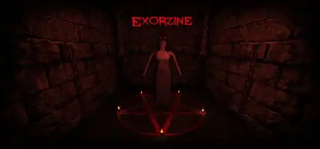 Steam store artwork for Exorzine.