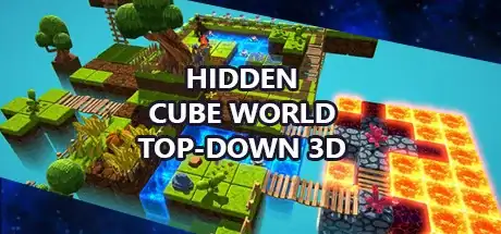 Steam store artwork for Hidden Cube World Top-Down 3D.