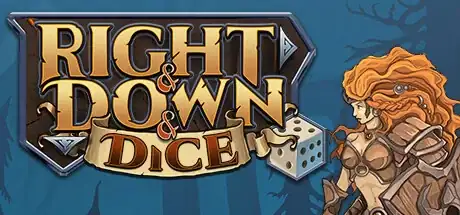 Steam store artwork for Right and Down and Dice.