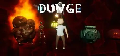 Steam store artwork for DUNGE.