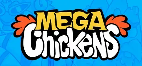 Steam store artwork for MegaChickens - Deckbuilder Roguelike.