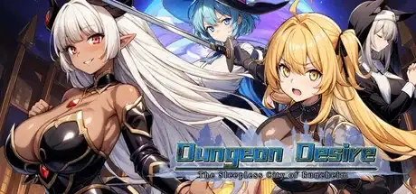 Steam store artwork for Dungeon Desire: The Sleepless City of Runeheim.
