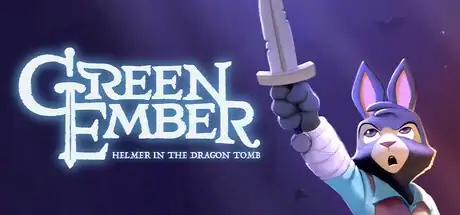 Steam store artwork for Green Ember: Helmer in the Dragon Tomb.