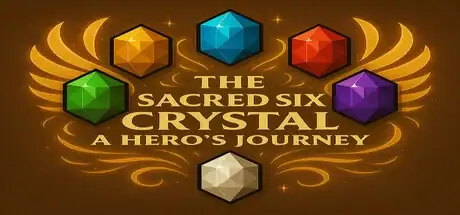 Steam store artwork for The Sacred Six Crystal: A Hero's Journey.
